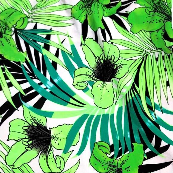 Swimsuits for All S4A Swim Sexy Floral Palm Tropical Halter Tankini Plus 18 NEW - Picture 8 of 12